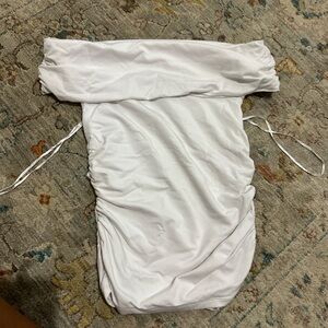 Abercrombie & Fitch White Modal-Blend Top